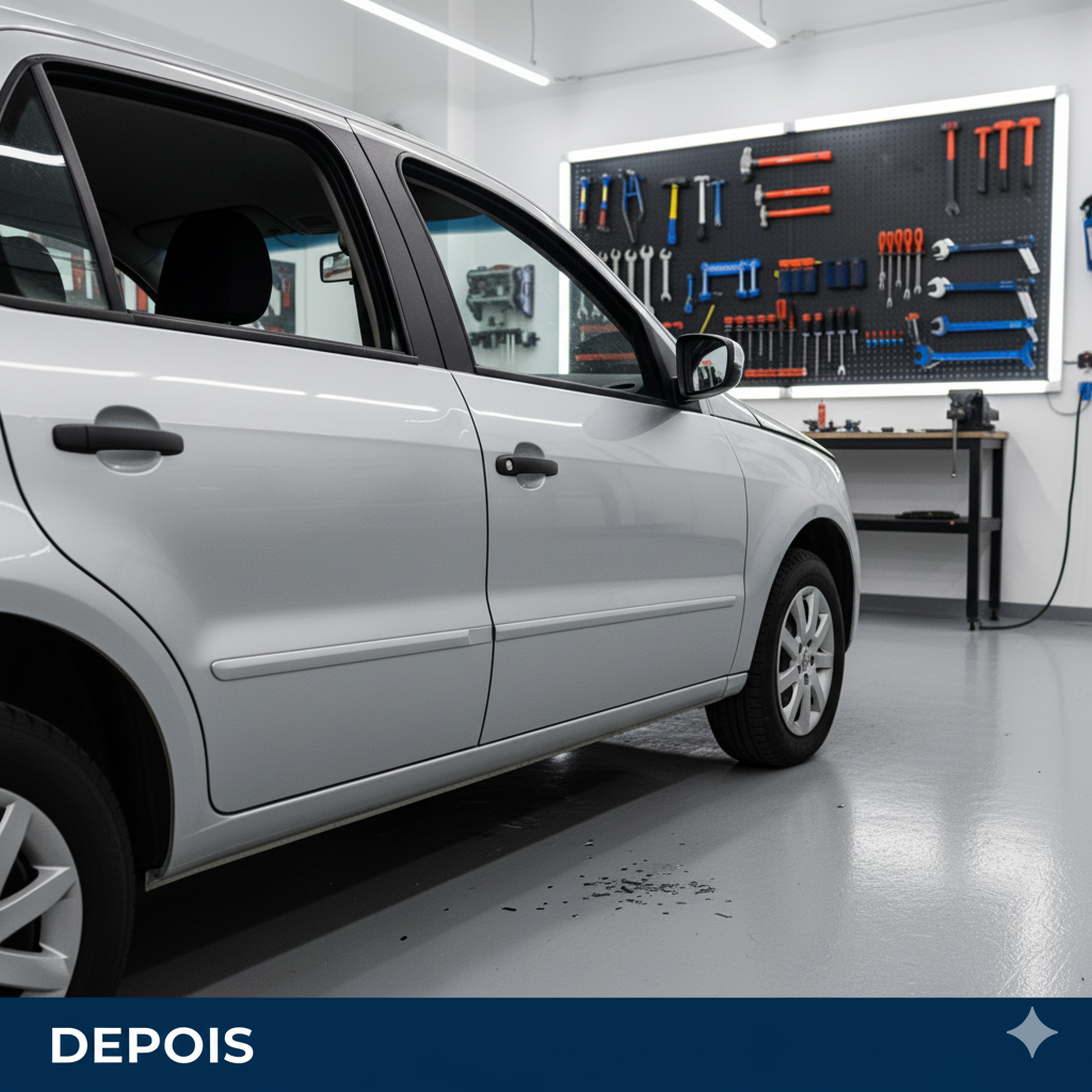 Carro moderno reparado - DEPOIS