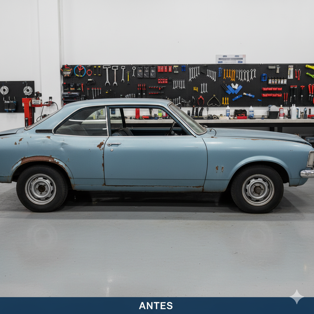 Carro clássico para restauração - ANTES